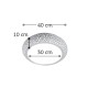 InLight Πλαφονιέρα οροφής λευκή από γύψο 3XE27 D:40cm (42155-B) InLight Πλαφονιέρα οροφής λευκή από γύψο 3XE27 D:40cm (42155-B)