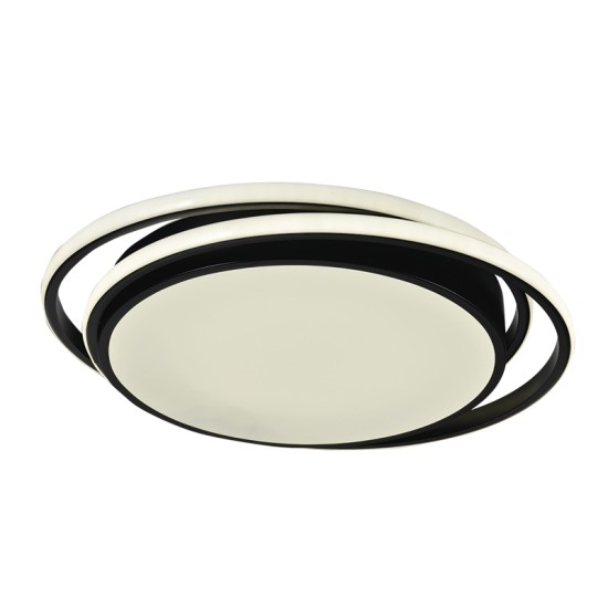 InLight Φωτιστικό Οροφής LED Μαύρο 30W – Πλαφονιέρα 4CCT (42172-Μαύρο)