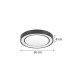 InLight Φωτιστικό Οροφής LED Μαύρο 27W – Πλαφονιέρα 3CCT Starry Effect (42179-Β)