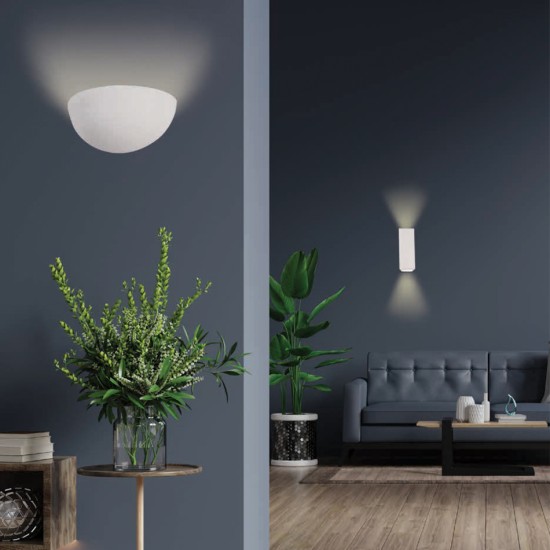 InLight Επιτοίχιο Φωτιστικό Γύψινο Λευκό E14 – Ημικυκλικό 27,5×12,5 cm (43032) InLight Επιτοίχιο Φωτιστικό Γύψινο Λευκό E14 – Ημικυκλικό 27,5×12,5 cm (43032)