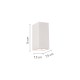 InLight Επιτοίχιο Φωτιστικό Γύψινο Λευκό GU10 (x2) – Up & Down 7,5×16 cm (43033) InLight Επιτοίχιο Φωτιστικό Γύψινο Λευκό GU10 (x2) – Up & Down 7,5×16 cm (43033)