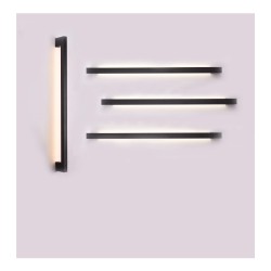 Inlight Επιτοίχιο Φωτιστικό LED Μαύρο 10W – Γραμμικό 60 cm (43042-BL)