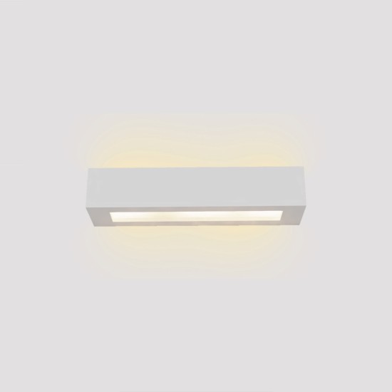 Inlight Επιτοίχιο Φωτιστικό Γύψινο Λευκό 2×E14 – 36 cm (43049-B-White)