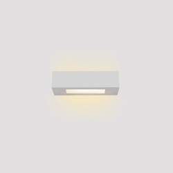 Inlight Επιτοίχιο Φωτιστικό Γύψινο Λευκό 1×E14 – 22 cm (43049-C-White)
