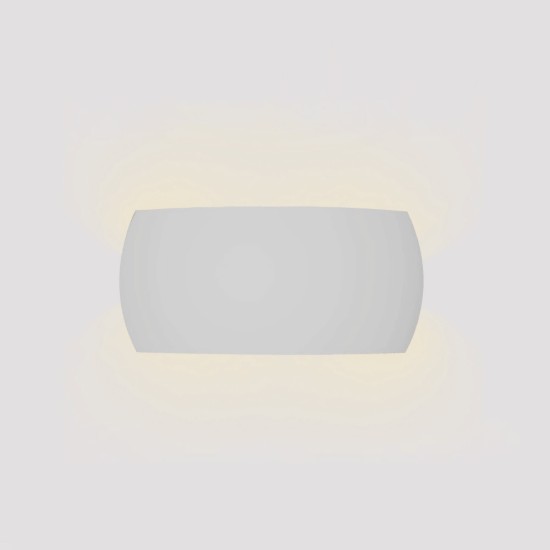 Inlight Επιτοίχιο Φωτιστικό Γύψινο Λευκό 1×E14 – Up/Down 31 cm (43050-White)