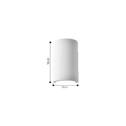 Inlight Επιτοίχιο Φωτιστικό Γύψινο Λευκό 1×G9 – Up/Down 16 cm (43051-White)