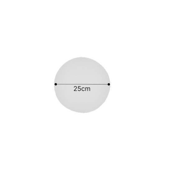 Inlight Επιτοίχιο Φωτιστικό Γύψινο Λευκό LED 8W 3000K – Backlight 25 cm (43052-White)