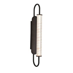 Inlight Επιτοίχιο φωτιστικό LED 12W 3CCT σε μαύρη απόχρωση απο μέταλλο και ακρυλικό D:12x50cm (43056-Black)