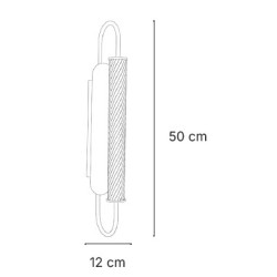 Inlight Επιτοίχιο φωτιστικό LED 12W 3CCT σε μαύρη απόχρωση απο μέταλλο και ακρυλικό D:12x50cm (43056-Black)
