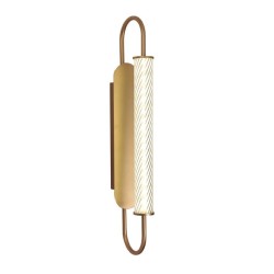 InLight Επιτοίχιο φωτιστικό LED 12W 3CCT σε χρυσαφί απόχρωση απο μέταλλο και ακρυλικό  D:12x50cm (43056-Golden)
