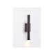 Inlight Επιτοίχιο φωτιστικό LED 2*5W 3000K σε μαύρη απόχρωση απο αλουμίνιο D:30x6cm (43061-Black)