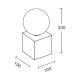 InLight Επιτοίχιο φωτιστικό γκρι από travertine marble 1XG9 D:10 x 20cm (43063) InLight Επιτοίχιο φωτιστικό γκρι από travertine marble 1XG9 D:10 x 20cm (43063)
