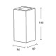 InLight Επιτοίχιο φωτιστικό γκρι από travertine marble 2XG9 D:9 x 16cm (43065) InLight Επιτοίχιο φωτιστικό γκρι από travertine marble 2XG9 D:9 x 16cm (43065)