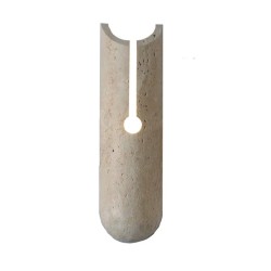 InLight Επιτοίχιο φωτιστικό γκρι από travertine marble 1XG9 D:10 x 35cm (43066)