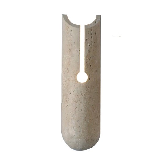 InLight Επιτοίχιο φωτιστικό γκρι από travertine marble 1XG9 D:10 x 35cm (43066) InLight Επιτοίχιο φωτιστικό γκρι από travertine marble 1XG9 D:10 x 35cm (43066)