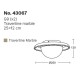 InLight Πλαφονιέρα οροφής γκρι από travertine marble 2XG9 D:25cm (43067)