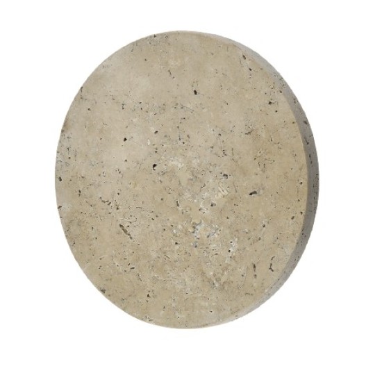 InLight Επιτοίχιο φωτιστικό γκρι από travertine marble LED 6.5W D:25cm (43068-A) InLight Επιτοίχιο φωτιστικό γκρι από travertine marble LED 6.5W D:25cm (43068-A)