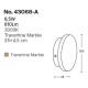 InLight Επιτοίχιο φωτιστικό γκρι από travertine marble LED 6.5W D:25cm (43068-A) InLight Επιτοίχιο φωτιστικό γκρι από travertine marble LED 6.5W D:25cm (43068-A)