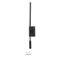 Inlight Επιτοίχιο φωτιστικό LED 3W & 6W 3000K από μαύρο μέταλλο (43079)