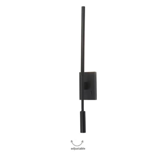 Inlight Επιτοίχιο φωτιστικό LED 3W & 6W 3000K από μαύρο μέταλλο (43079)