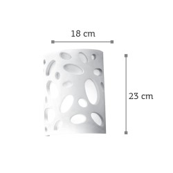 InLight Επιτοίχιο φωτιστικό λευκό από γύψο 1XE14 D:18cm (43343) InLight Επιτοίχιο φωτιστικό λευκό από γύψο 1XE14 D:18cm (43343)
