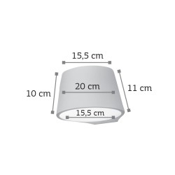 InLight Επιτοίχιο φωτιστικό λευκό από γύψο 1XE14 D:15,5cm (43375) InLight Επιτοίχιο φωτιστικό λευκό από γύψο 1XE14 D:15,5cm (43375)