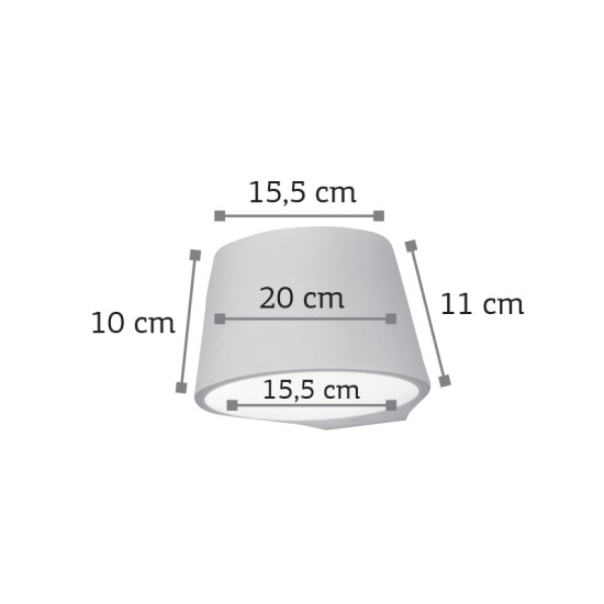 InLight Επιτοίχιο φωτιστικό λευκό από γύψο 1XE14 D:15,5cm (43375) InLight Επιτοίχιο φωτιστικό λευκό από γύψο 1XE14 D:15,5cm (43375)