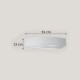 InLight Επιτοίχιο φωτιστικό λευκό από γύψο 2XE24 D:52cm (43389) InLight Επιτοίχιο φωτιστικό λευκό από γύψο 2XE24 D:52cm (43389)