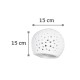 InLight Επιτοίχιο φωτιστικό λευκό από γύψο 1XE27 D:15cm (43421)