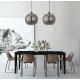 InLight Κρεμαστό φωτιστικό από φιμέ γυαλί 1XE27 D:30cm (4355-Α) InLight Κρεμαστό φωτιστικό από φιμέ γυαλί 1XE27 D:30cm (4355-Α)