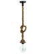 InLight Κρεμαστό φωτιστικό από καφέ σχοινί 1XE27 D:130cm (4381-1-BL) InLight Κρεμαστό φωτιστικό από καφέ σχοινί 1XE27 D:130cm (4381-1-BL)