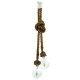 InLight Κρεμαστό φωτιστικό από καφέ σχοινί 2XE27 D:160cm (4381-2-WH) InLight Κρεμαστό φωτιστικό από καφέ σχοινί 2XE27 D:160cm (4381-2-WH)