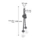 InLight Κρεμαστό φωτιστικό από καφέ σχοινί 2XE27 D:160cm (4381-2-WH) InLight Κρεμαστό φωτιστικό από καφέ σχοινί 2XE27 D:160cm (4381-2-WH)