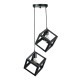 InLight Κρεμαστό φωτιστικό από μαύρο μέταλλο 2XE27 D:20cm (4400-2-BL-ΡΟΖΕΤΑ)