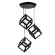 InLight Κρεμαστό φωτιστικό από μαύρο μέταλλο 3XE27 D:30cm (4400-3-BL-ΡΟΖΕΤΑ) InLight Κρεμαστό φωτιστικό από μαύρο μέταλλο 3XE27 D:30cm (4400-3-BL-ΡΟΖΕΤΑ)