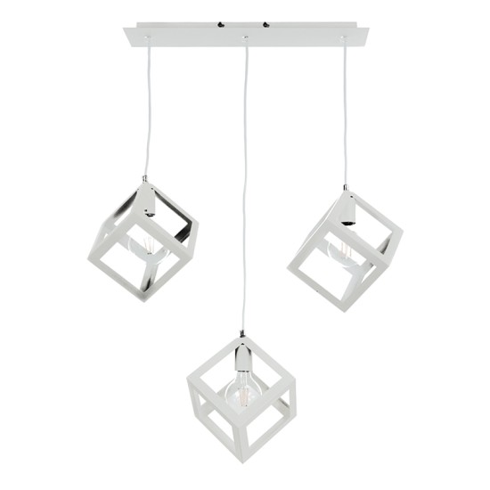 InLight Κρεμαστό φωτιστικό από λευκό μέταλλο 3XE27 D:60cm (4400-3-WH-ΡΑΓΑ) InLight Κρεμαστό φωτιστικό από λευκό μέταλλο 3XE27 D:60cm (4400-3-WH-ΡΑΓΑ)