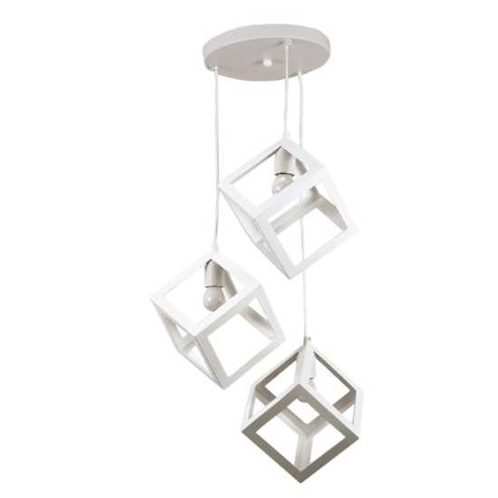 InLight Κρεμαστό φωτιστικό από λευκό μέταλλο 3XE27 D:30cm (4400-3-WH-ΡΟΖΕΤΑ) InLight Κρεμαστό φωτιστικό από λευκό μέταλλο 3XE27 D:30cm (4400-3-WH-ΡΟΖΕΤΑ)