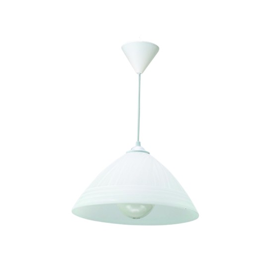 InLight Κρεμαστό φωτιστικό από λευκό γυαλί 1XE27 D:30cm (4409-Β-Λευκό) InLight Κρεμαστό φωτιστικό από λευκό γυαλί 1XE27 D:30cm (4409-Β-Λευκό)