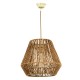 InLight Κρεμαστό φωτιστικό καφέ από σχοινί 1XE27 D:32cm (4502) InLight Κρεμαστό φωτιστικό καφέ από σχοινί 1XE27 D:32cm (4502)