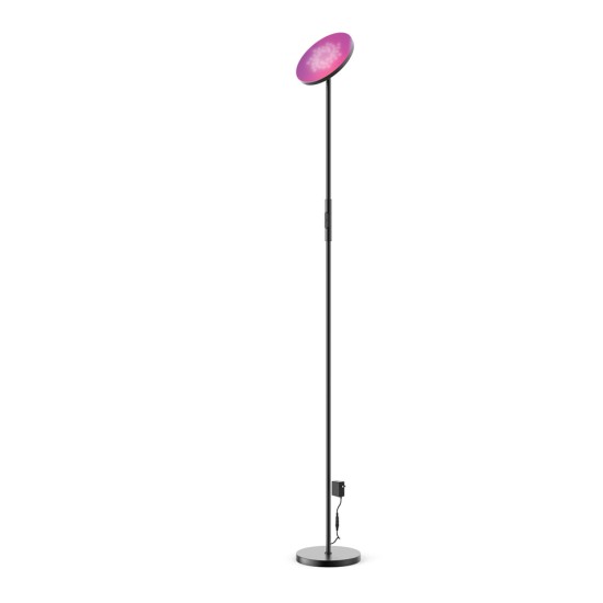 InLight Επιδαπέδιο φωτιστικό LED 24W RGB-CCT with controller από μαύρο μέταλλο και ακρυλικό D:170cm (45023) InLight Επιδαπέδιο φωτιστικό LED 24W RGB-CCT with controller από μαύρο μέταλλο και ακρυλικό D:170cm (45023)