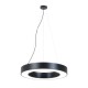 InLight Κρεμαστό φωτιστικό LED 70W 3000K σε μαύρη απόχρωση D:120cm (6041-120-BL)