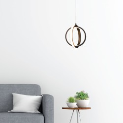 InLight Κρεμαστό φωτιστικό LED 16W 3000K σε μαύρη απόχρωση D:20cm (6057-BL) InLight Κρεμαστό φωτιστικό LED 16W 3000K σε μαύρη απόχρωση D:20cm (6057-BL)