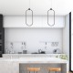 InLight Κρεμαστό φωτιστικό LED 14W 3000K σε μαύρη απόχρωση D:17cm (6058-BL)