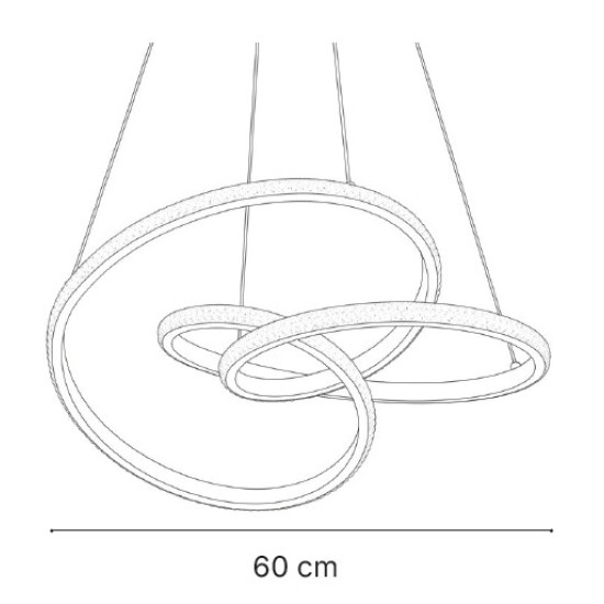 Inlight Κρεμαστό φωτιστικό LED 58W 3CCT (by switch on base) σε χρυσή απόχρωση D:60cm (6092-A-Golden) Inlight Κρεμαστό φωτιστικό LED 58W 3CCT (by switch on base) σε χρυσή απόχρωση D:60cm (6092-A-Golden)