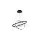 Inlight Κρεμαστό φωτιστικό LED 58W 3CCT (by switch on base) D:60cm (6095-B-Black)