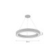 InLight Κρεμαστό φωτιστικό LED 68W 3CCT (by switch on base) σε μαύρη απόχρωση D:60cm (6073-60-BL)