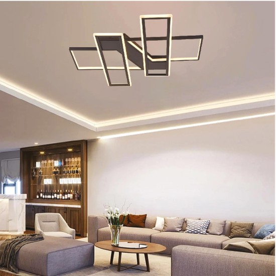 Inlight Πλαφονιέρα οροφής LED 90W 3CCT σε μαύρη απόχρωση D:80x80cm (6109) Inlight Πλαφονιέρα οροφής LED 90W 3CCT σε μαύρη απόχρωση D:80x80cm (6109)