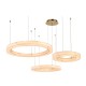 Inlight Κρεμαστό φωτιστικό, Alabaster, 65W, 7150 lm, 3CCT (by switch on base)D: 80X6cm-60X6cm-40X6cm(6115-A)