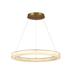 Inlight Κρεμαστό φωτιστικό, Alabaster, 25W, 2750 lm, 3CCT (by switch on base)D: 60X6cm(6115-B)