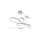 InLight Κρεμαστό φωτιστικό LED 56W 3CCT (by switch) από αλουμίνιο σε χρυσή ματ απόχρωση D:100cm (6151-GL)